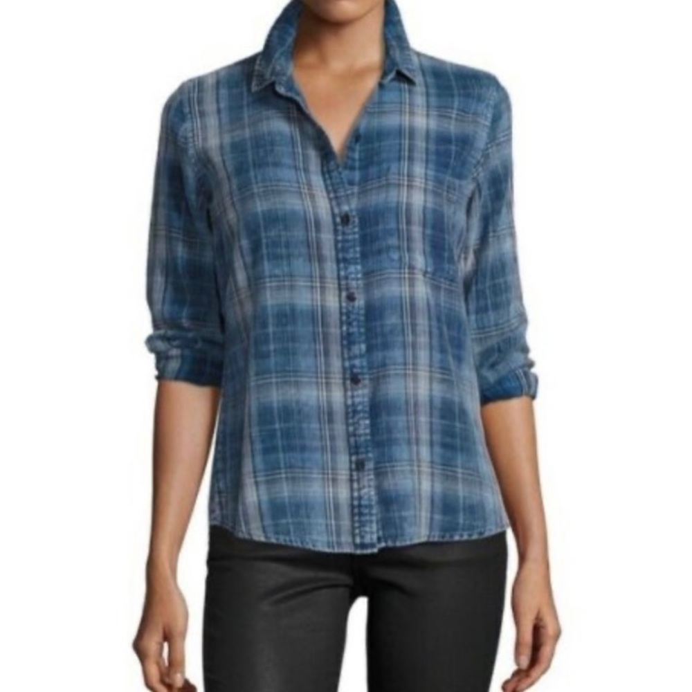 Current Elliot Plaid Shirt size 3